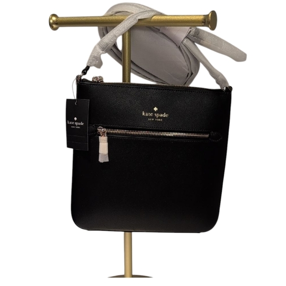 kate spade Handbags - Kate Spade Large Sadie Crossbody Bag Black Saffiano Leather